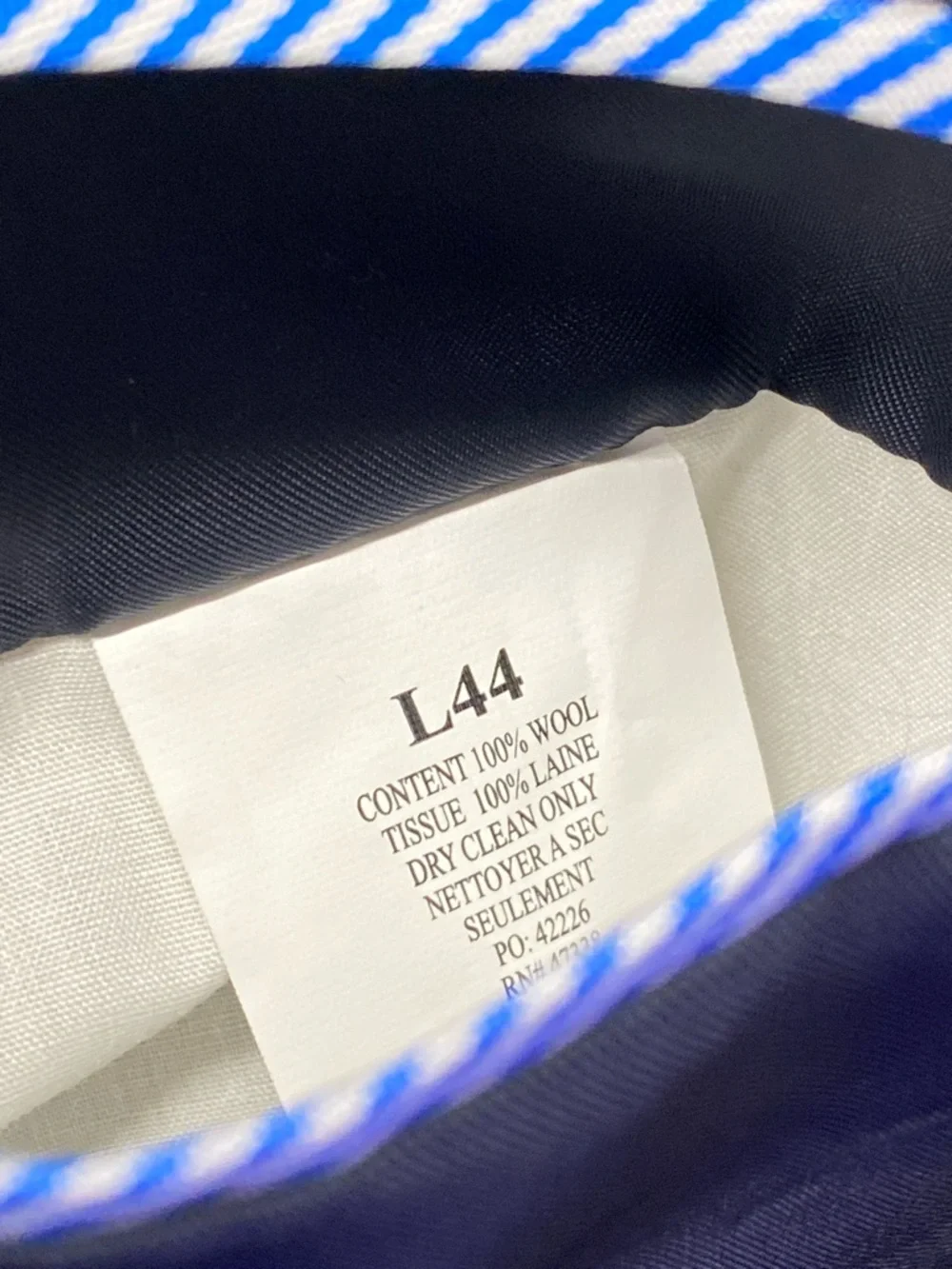 Tommy Hilfiger Men's Navy Blue Two-Button Sport Coat